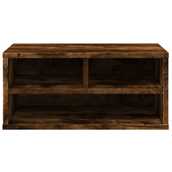 Supporto Stampante Rovere Fumo 49x40x22,5 cm Legno Multistrato