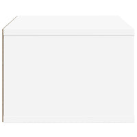 Supporto per stampante tavolo da ufficio 40 x 32 x 225 cm in legno ingegnerizzato bianco 02_0044727