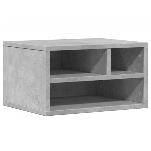 Supporto Stampante Grigio Cemento 40x32x22,5 Legno Multistrato 840600