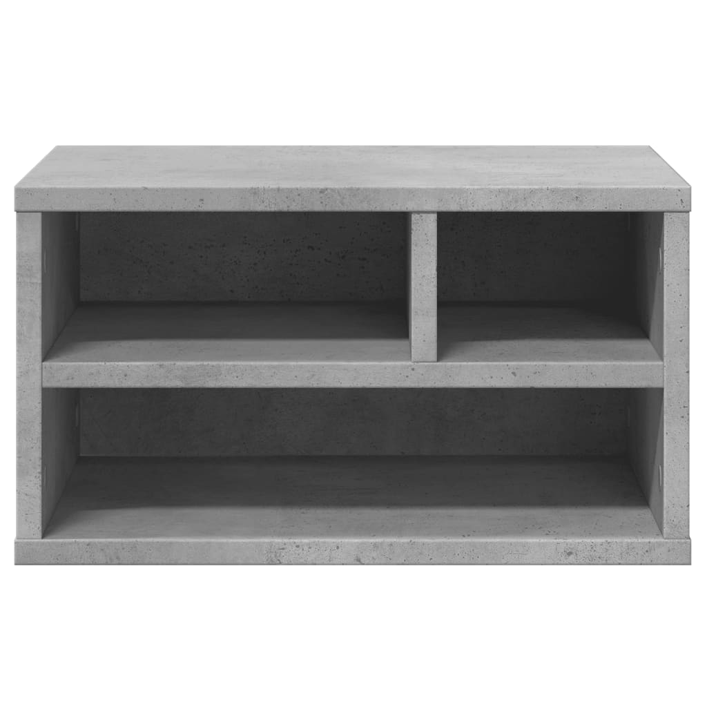 Supporto Stampante Grigio Cemento 40x32x22,5 Legno Multistrato 840600