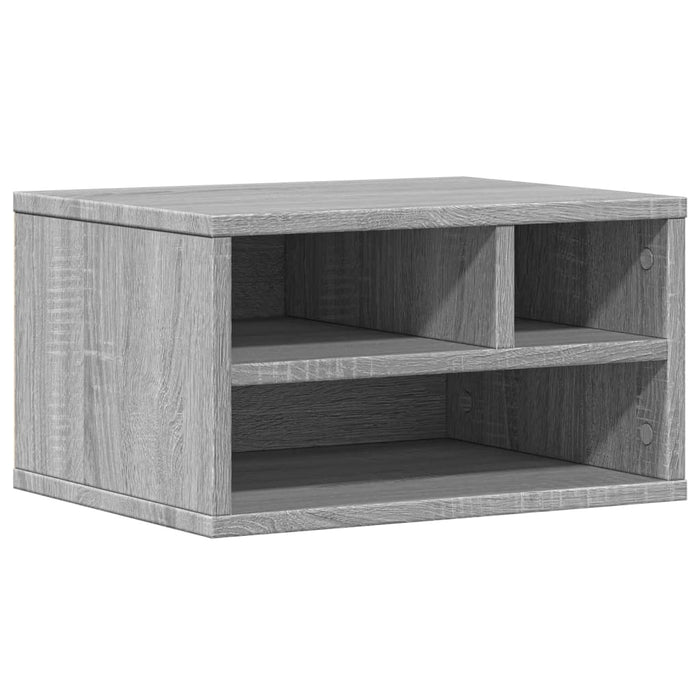 Supporto Stampante Grigio Sonoma 40x32x22,5cm Legno Multistrato 840602
