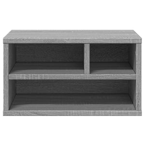 Supporto Stampante Grigio Sonoma 40x32x22,5cm Legno Multistrato 840602