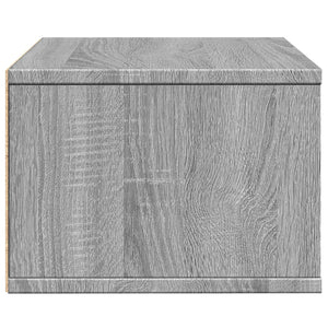 Supporto Stampante Grigio Sonoma 40x32x22,5cm Legno Multistrato