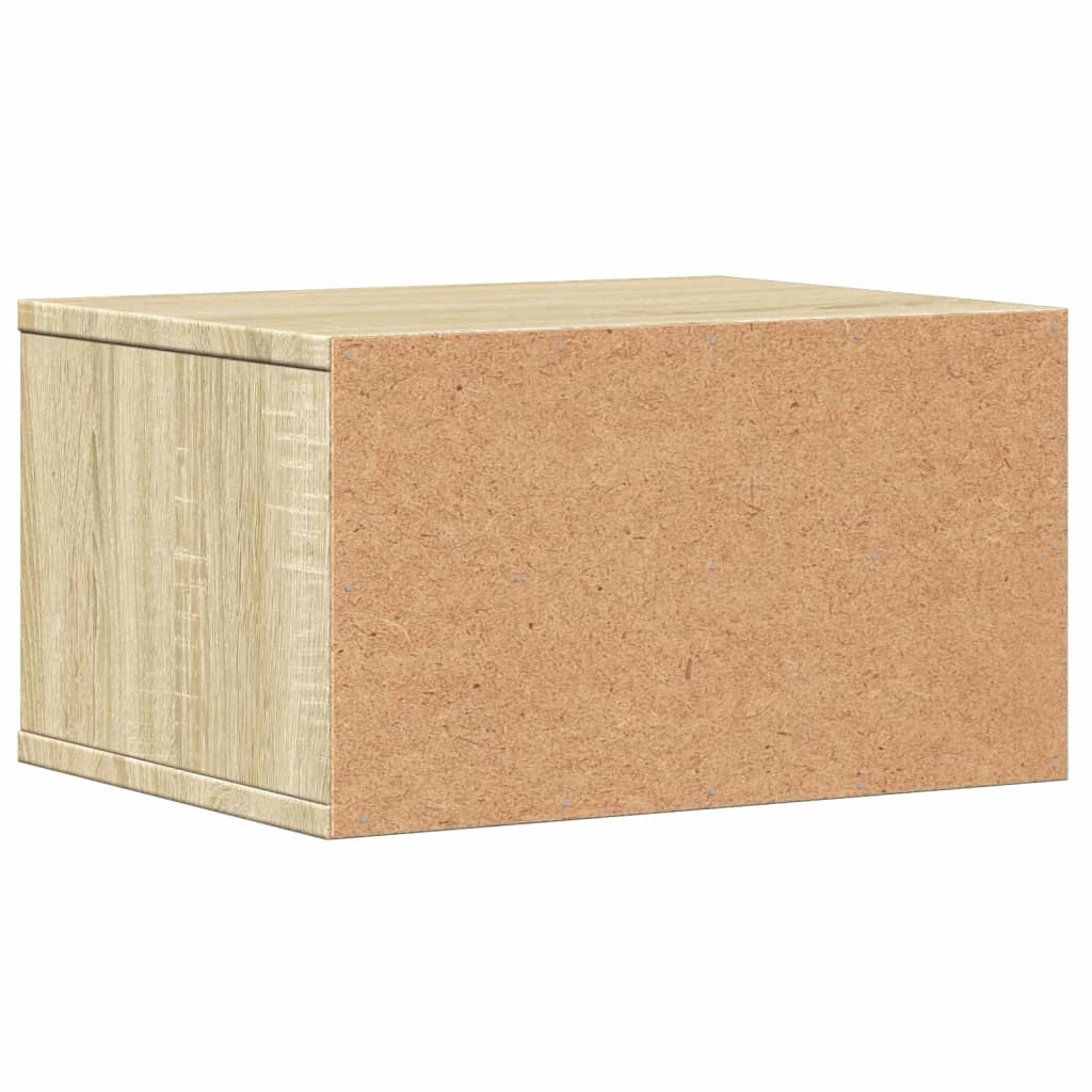vidaXL Supporto Stampante Rovere Sonoma 40x32x22,5cm Legno Multistrato