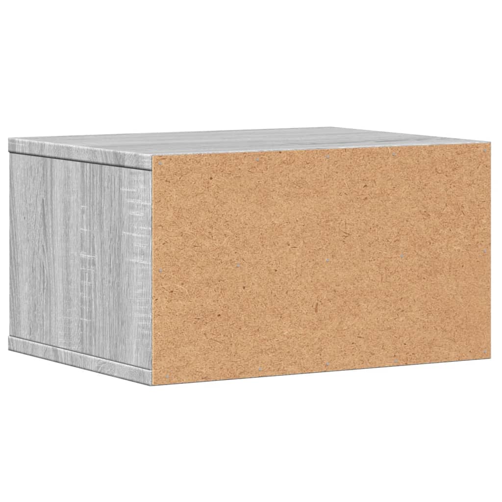 Supporto Stampante Grigio Sonoma 40x32x22,5cm Legno Multistrato