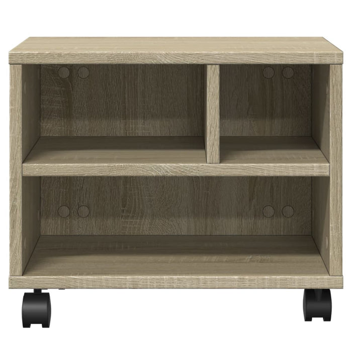 Supporto per stampante tavolo da ufficio con ruote Sonoma 41 x 32 x 345 cm marrone 02_0044766