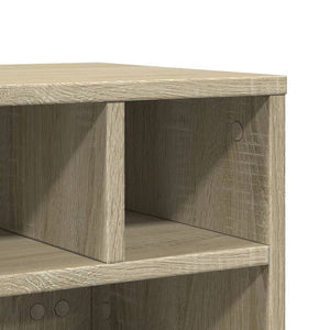 Supporto per Stampante con Ruote Rovere Sonoma 41x32x34,5 cm