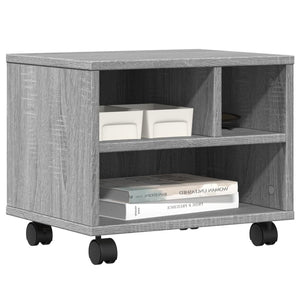 Supporto per Stampante con Ruote Grigio Sonoma 41x32x34,5 cm 840616