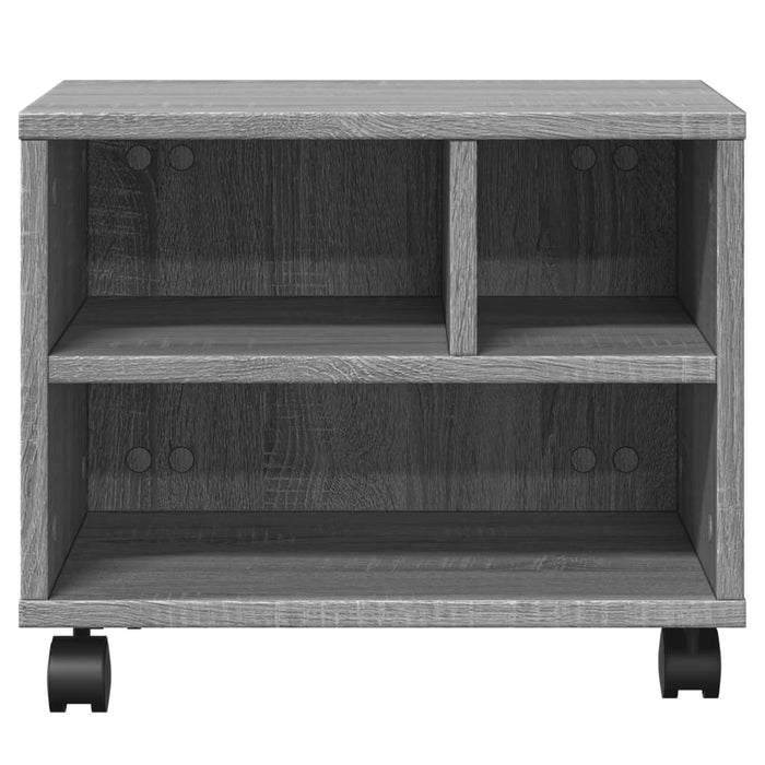 Supporto per stampante da tavolo per ufficio con ruote Sonoma 41 x 32 x 345 cm grigio 02_0044767