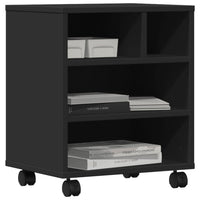 Supporto per Stampante con Ruote Nero 41x32x48 cm 840619