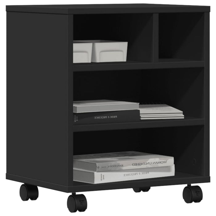 Supporto per Stampante con Ruote Nero 41x32x48 cm 840619