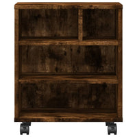 Supporto per stampante da tavolo per ufficio con ruote 41 x 32 x 48 cm marrone 02_0044747