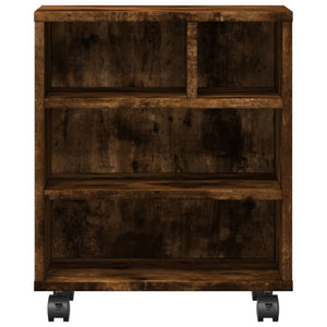 Supporto per stampante da tavolo per ufficio con ruote 41 x 32 x 48 cm marrone 02_0044747