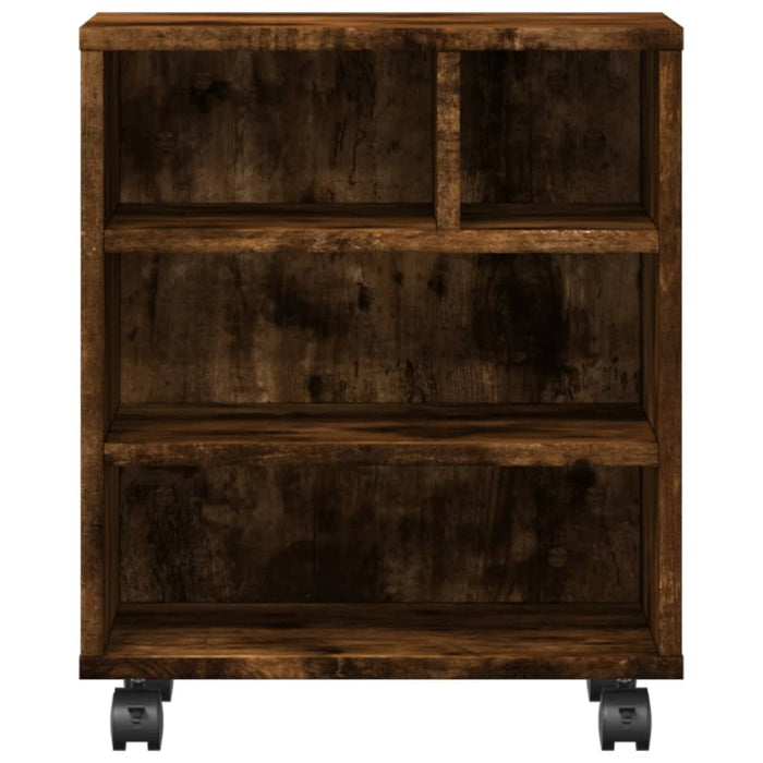 Supporto per stampante da tavolo per ufficio con ruote 41 x 32 x 48 cm marrone 02_0044747