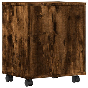 Supporto per Stampante con Ruote Rovere Fumo 41x32x48 cm 840622