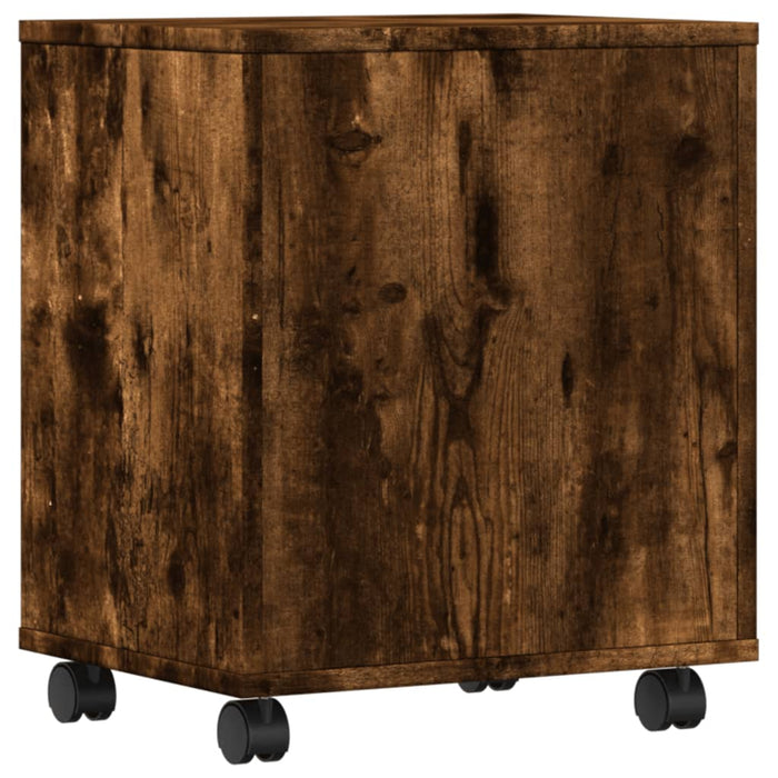 Supporto per Stampante con Ruote Rovere Fumo 41x32x48 cm 840622
