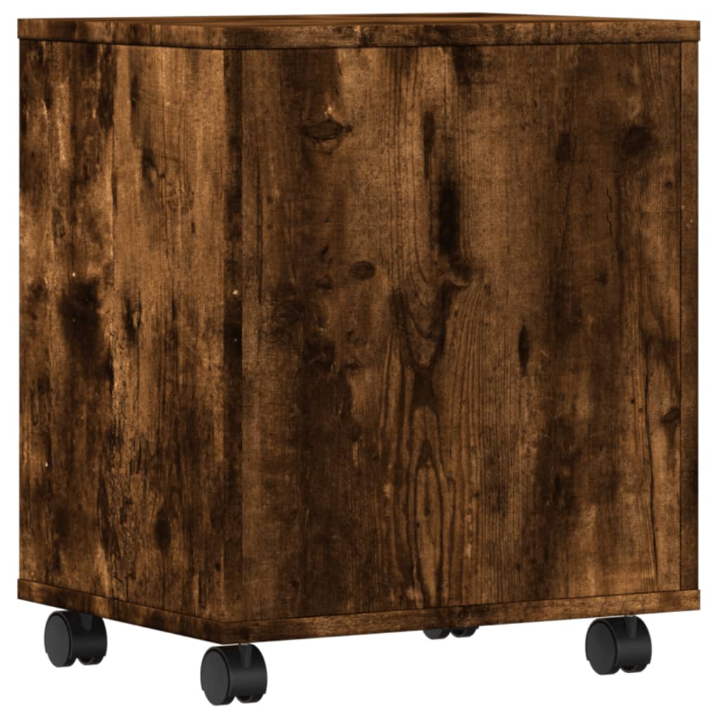 Supporto per stampante da tavolo per ufficio con ruote 41 x 32 x 48 cm marrone 02_0044747