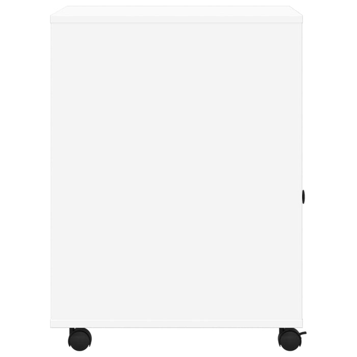 Supporto per stampante tavolo da ufficio con ruote 60 x 50 x 67 cm bianco 02_0044761