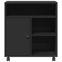 Supporto per Stampante con Ruote Nero 41x32x48 cm 840626