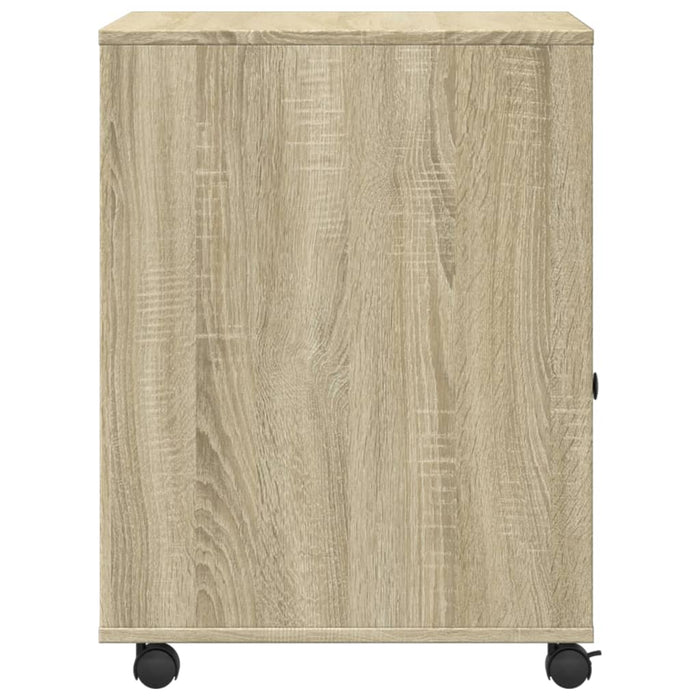 Supporto per stampante tavolo da ufficio con ruote Sonoma 60 x 50 x 67 cm marrone 02_0044774