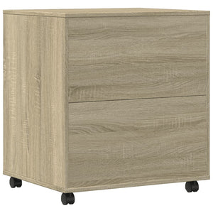 Supporto per stampante tavolo da ufficio con ruote Sonoma 60 x 50 x 67 cm marrone 02_0044774