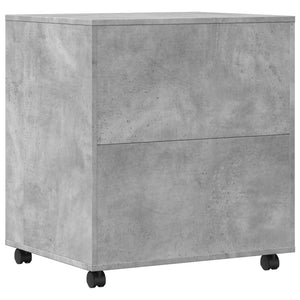 Supporto per stampante da tavolo per ufficio con ruote 60 x 50 x 67 cm grigio 02_0044764