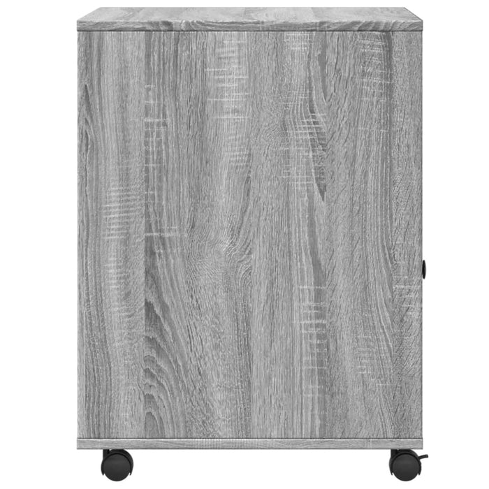 Supporto per Stampante con Ruote Grigio Sonoma 60x50x67 cm