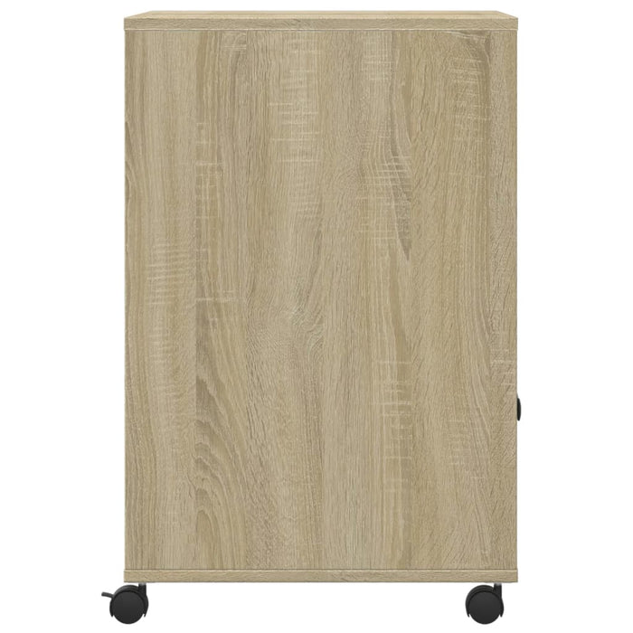 Supporto per stampante tavolo da ufficio con ruote Sonoma 60 x 48 x 74 cm marrone 02_0044772