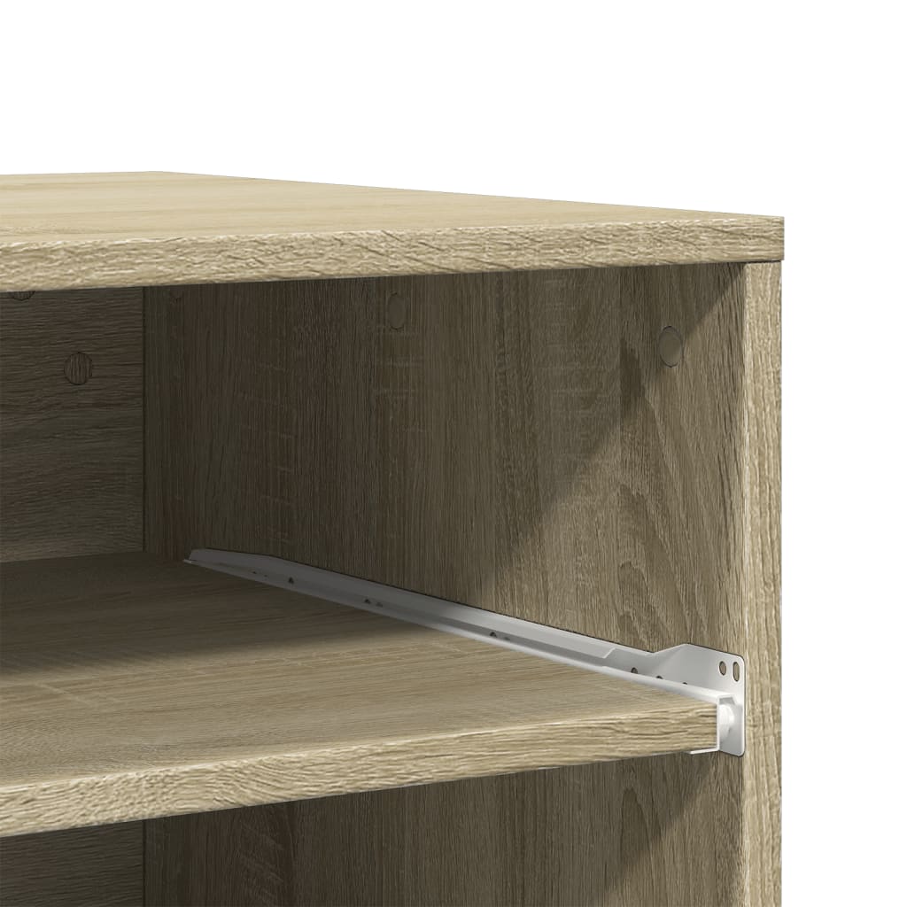 Supporto per stampante tavolo da ufficio con ruote Sonoma 60 x 48 x 74 cm marrone 02_0044772