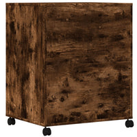 Supporto per Stampante con Ruote Rovere Fumo 60x48x74 cm 840636