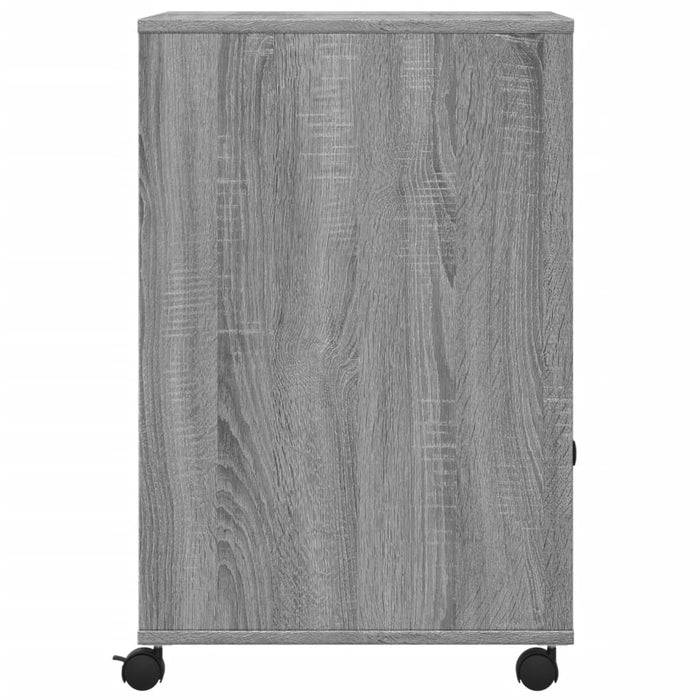 Supporto per stampante tavolo da ufficio con ruote Sonoma 60 x 48 x 74 cm grigio 02_0044773