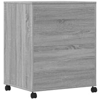 Supporto per stampante tavolo da ufficio con ruote Sonoma 60 x 48 x 74 cm grigio 02_0044773