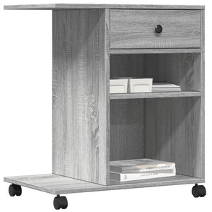 Supporto per Stampante con Ruote Grigio Sonoma 60x40x68,5 cm 840644