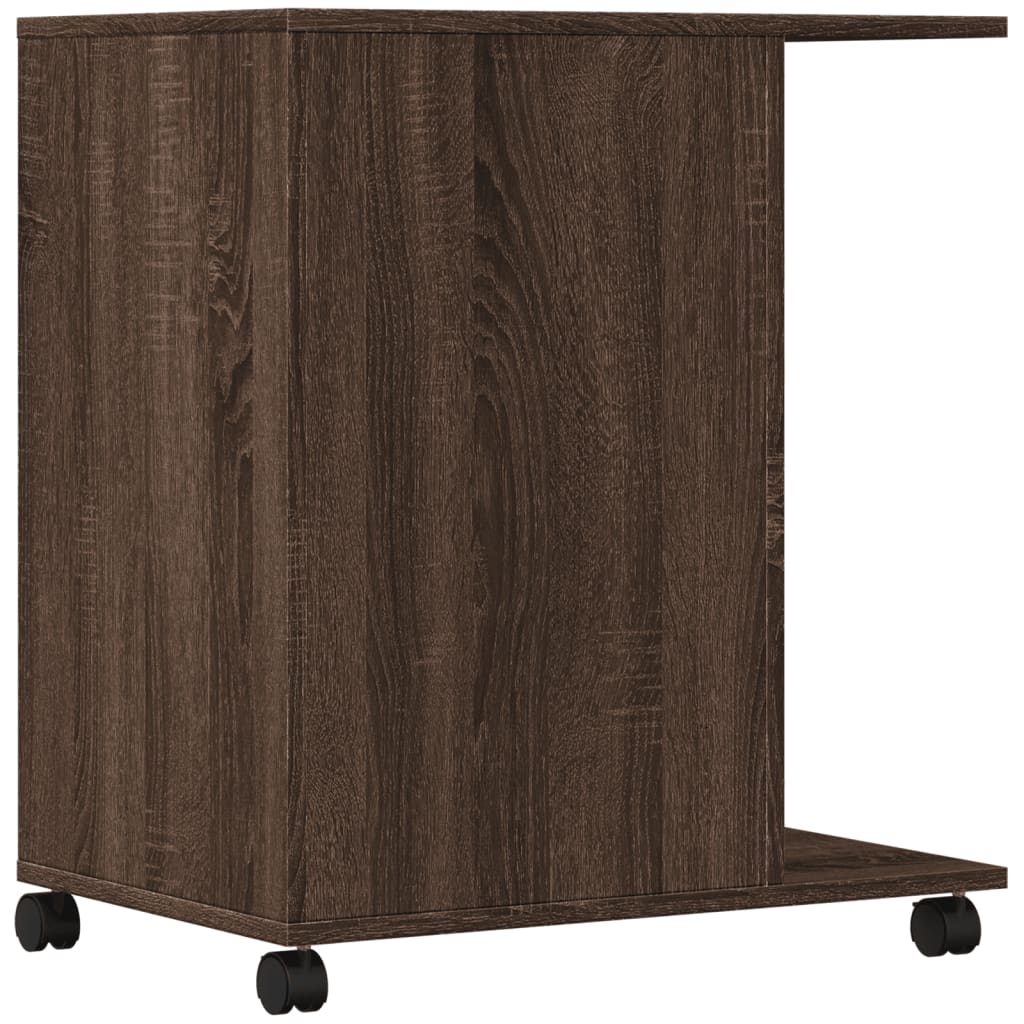 Supporto per Stampante con Ruote Rovere Marrone 60x40x68,5 cm 840645