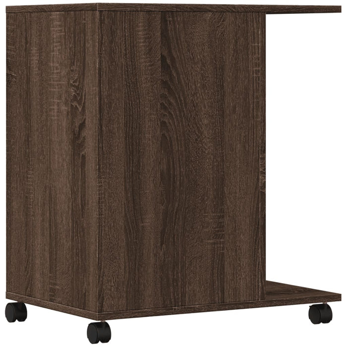 Supporto per Stampante con Ruote Rovere Marrone 60x40x68,5 cm 840645