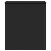 Contenitore Portaoggetti Nero 40x42x46 cm Legno Multistrato