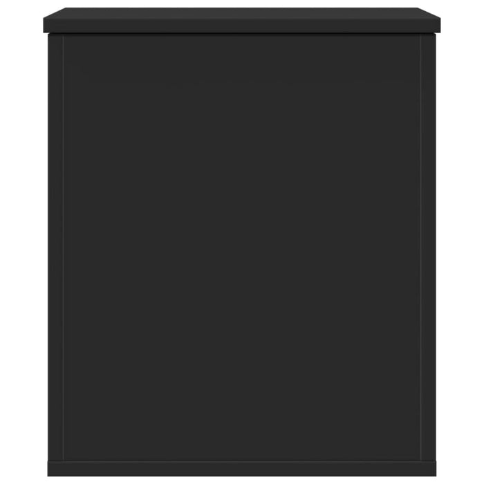 Contenitore Portaoggetti Nero 40x42x46 cm Legno Multistrato