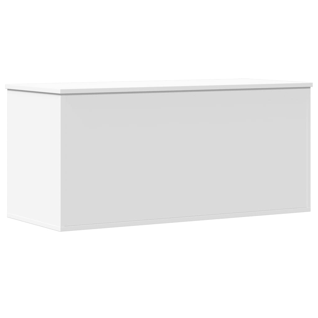 Contenitore Portaoggetti Bianco 100x42x46 cm Legno Multistrato