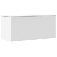 Contenitore Portaoggetti Bianco 100x42x46 cm Legno Multistrato