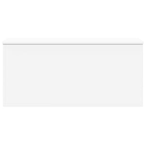 Contenitore Portaoggetti Bianco 100x42x46 cm Legno Multistrato
