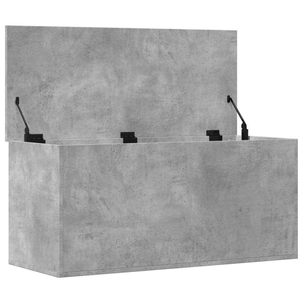 Contenitore Grigio Cemento 100x42x46 cm in Legno Multistrato 840663