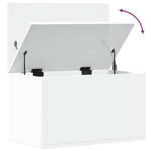 vidaXL Contenitore Portaoggetti Bianco 60x35x35 cm in Truciolato