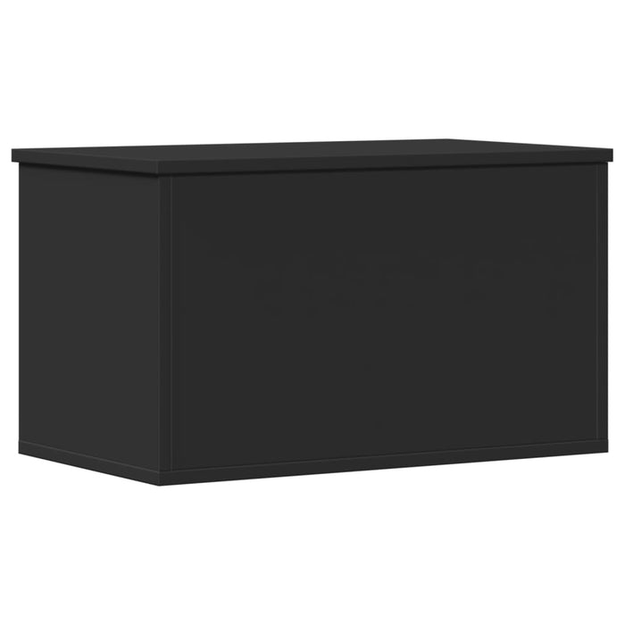 vidaXL Contenitore Portaoggetti Nero 60x35x35 cm in Truciolato