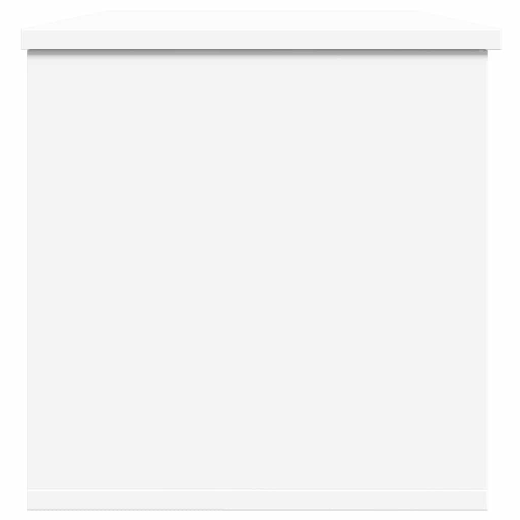 vidaXL Contenitore Portaoggetti Bianco 102x35x35 cm in Truciolato