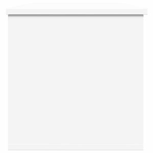 vidaXL Contenitore Portaoggetti Bianco 102x35x35 cm in Truciolato