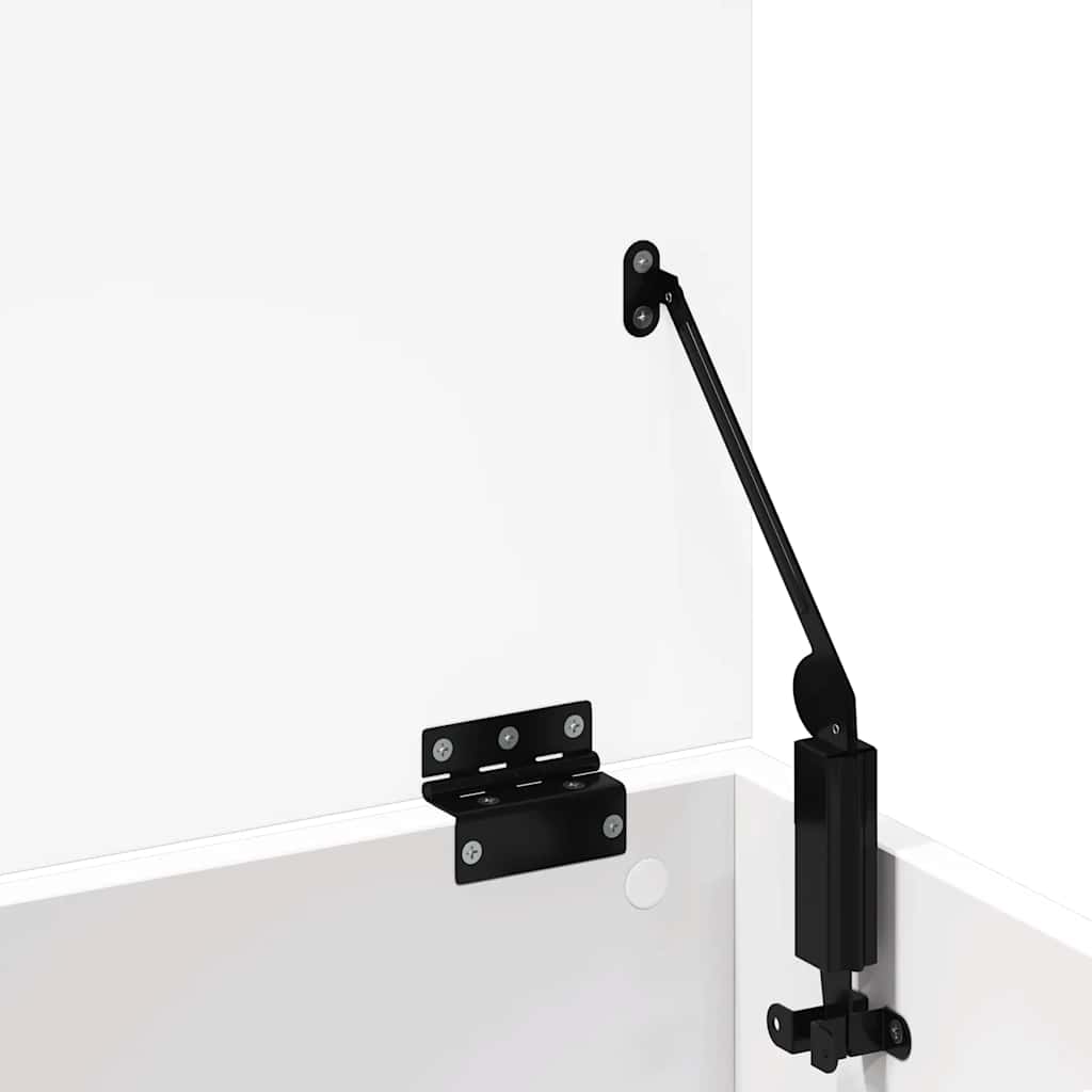 vidaXL Contenitore Portaoggetti Bianco 102x35x35 cm in Truciolato