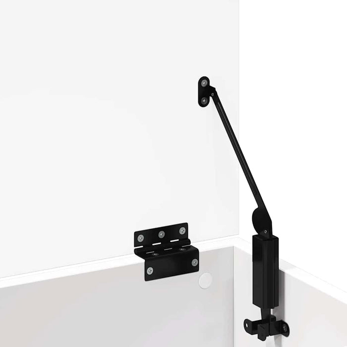 vidaXL Contenitore Portaoggetti Bianco 102x35x35 cm in Truciolato