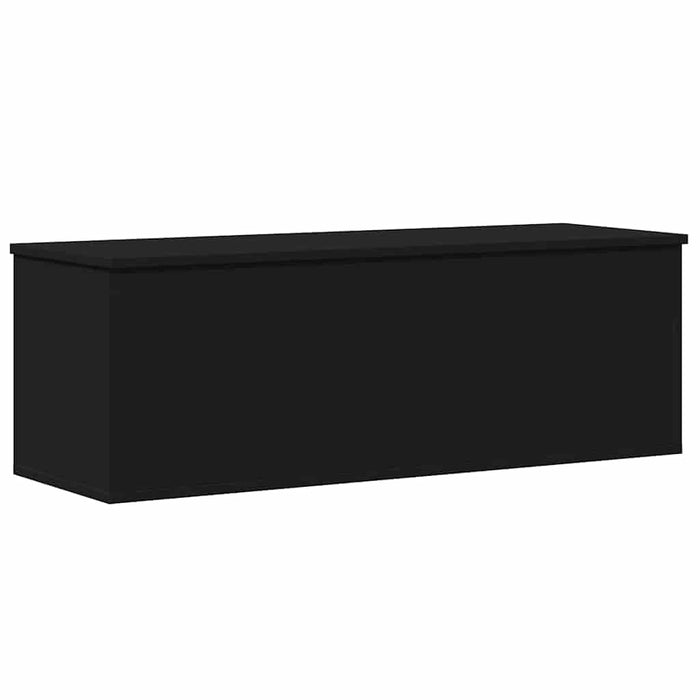 vidaXL Contenitore Portaoggetti Nero 102x35x35 cm in Truciolato