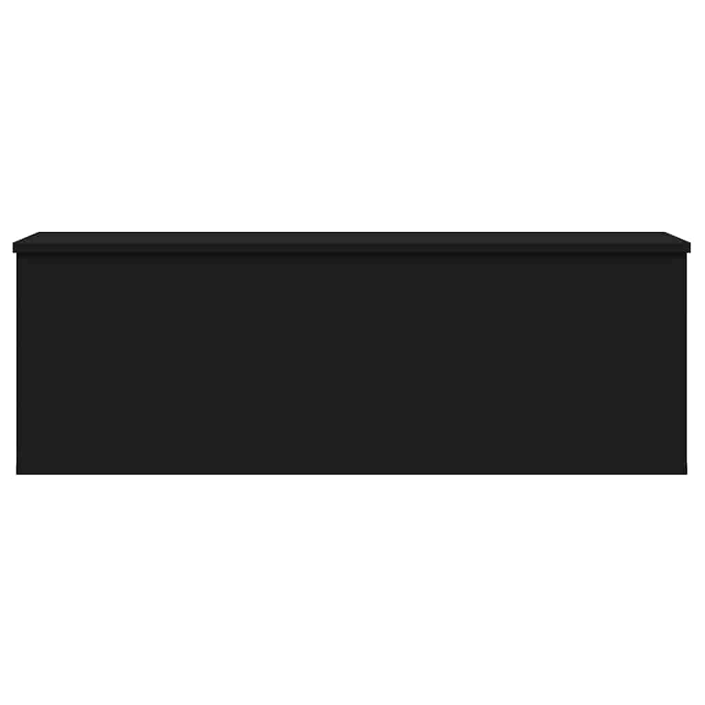 Contenitore Portaoggetti Nero 102x35x35 cm in Truciolato 840689