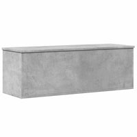 vidaXL Contenitore Portaoggetti Grigio Cemento 102x35x35cm Truciolato